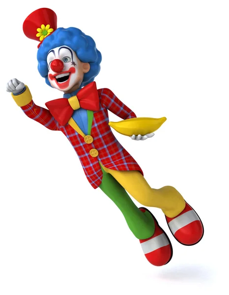 Leuke cartoon clown — Stockfoto