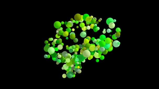 Компьютерная анимация пузырей — стоковое видео