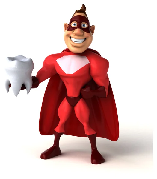 Fun cartoon superhero — Stock Photo, Image