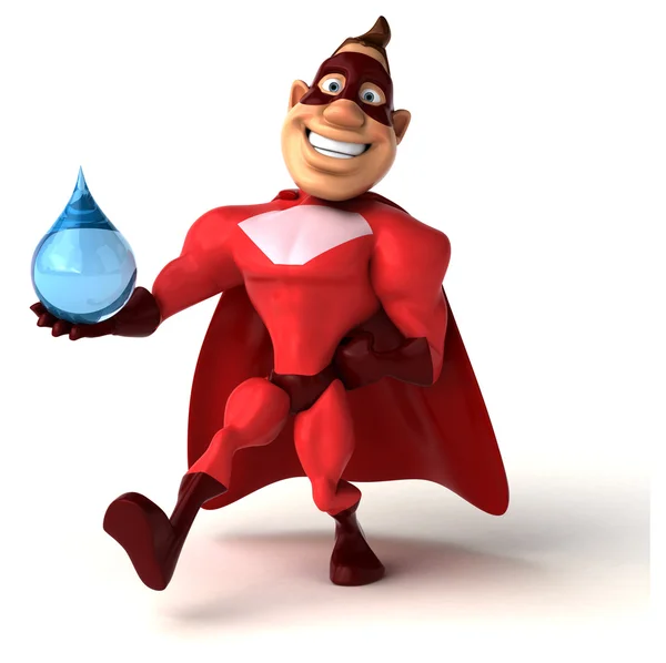 Fun cartoon superhero — Stock Photo, Image