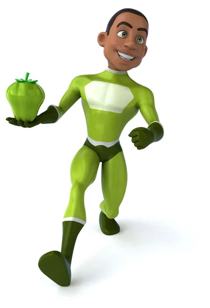 Fun cartoon superhero — Stock Photo, Image