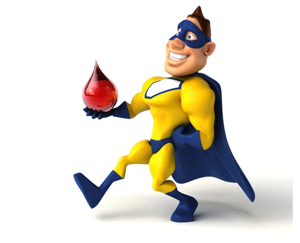 Fun cartoon superhero — Stock Photo, Image