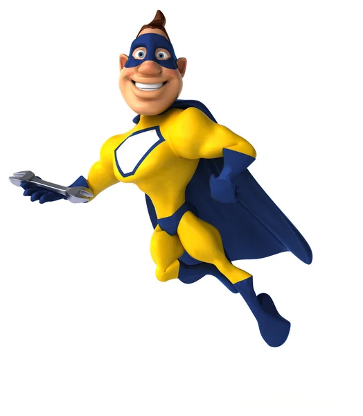 Fun cartoon superhero — Stock Photo, Image