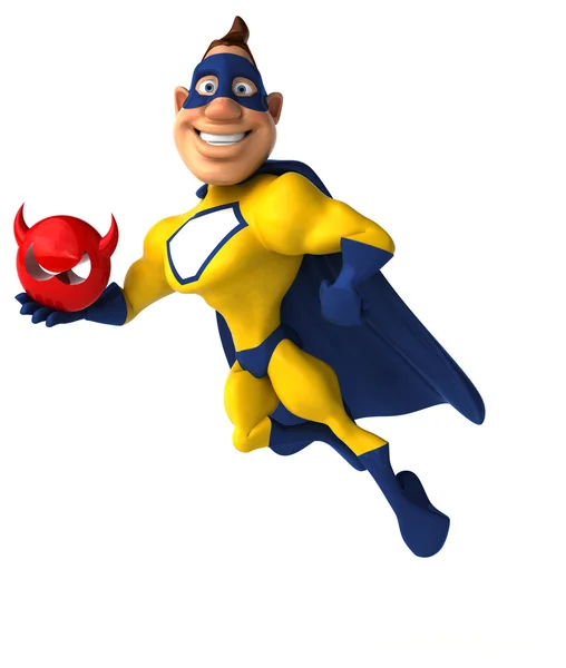 Fun cartoon superhero — Stock Photo, Image