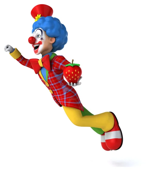 Divertente clown cartone animato — Foto Stock