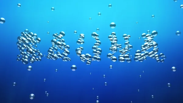 Sauna world made of Bubbles — Stock Photo, Image