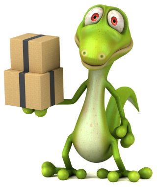 Eğlenceli çizgi film kertenkele