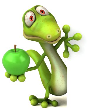 Eğlenceli çizgi film kertenkele