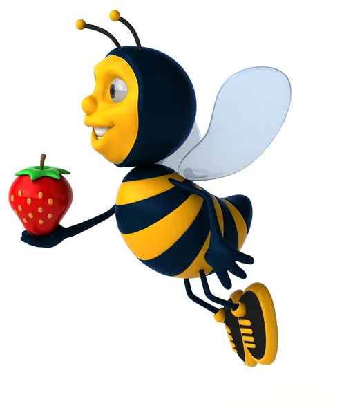 Leuke cartoon bee — Stockfoto