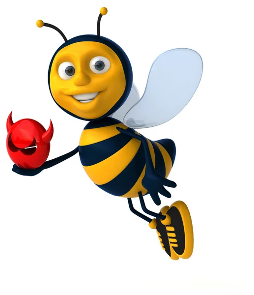 Fun cartoon bee — Stock Photo, Image