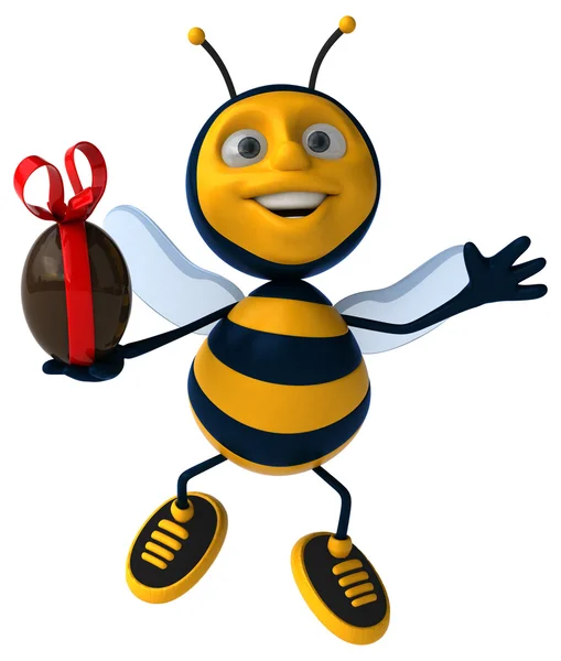 Leuke cartoon bee — Stockfoto