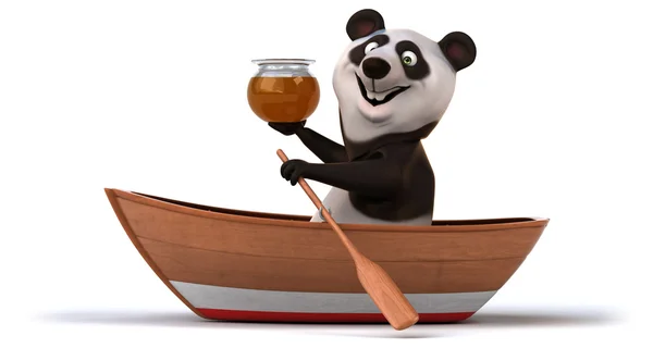 Divertido panda dos desenhos animados — Fotografia de Stock