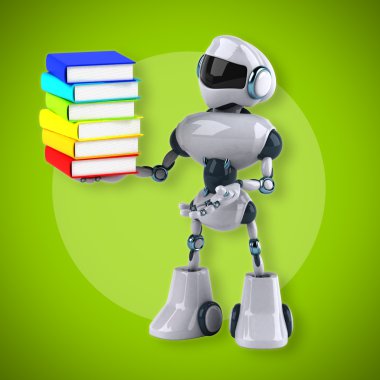 Eğlenceli çizgi film robot