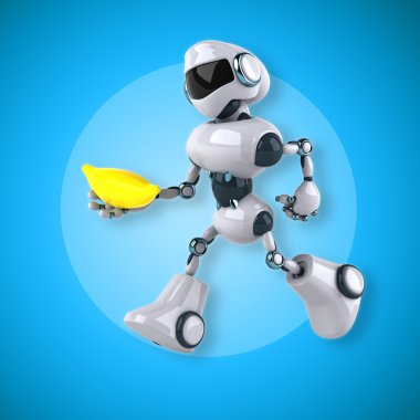 Eğlenceli çizgi film robot