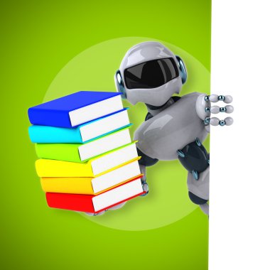 Eğlenceli çizgi film robot