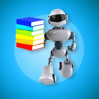 Eğlenceli çizgi film robot