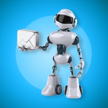 Eğlenceli çizgi film robot