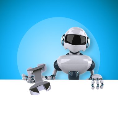 Eğlenceli çizgi film robot