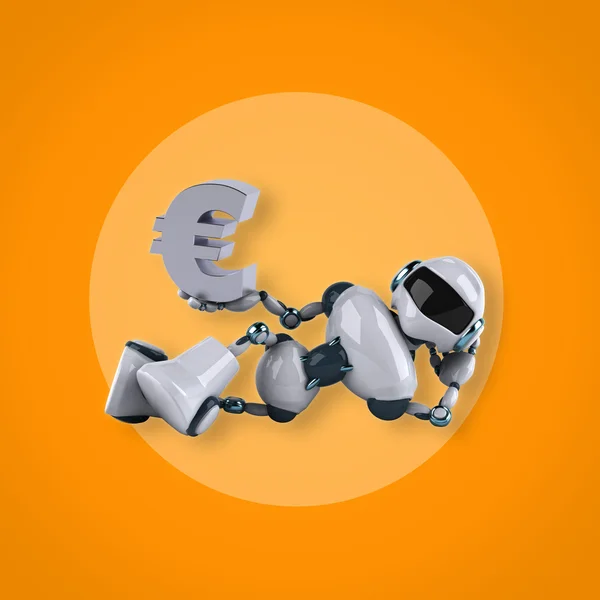 Zábavné kreslené robot — Stock fotografie