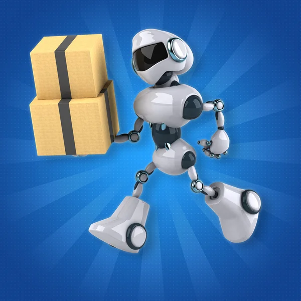 Leuke cartoon robot — Stockfoto