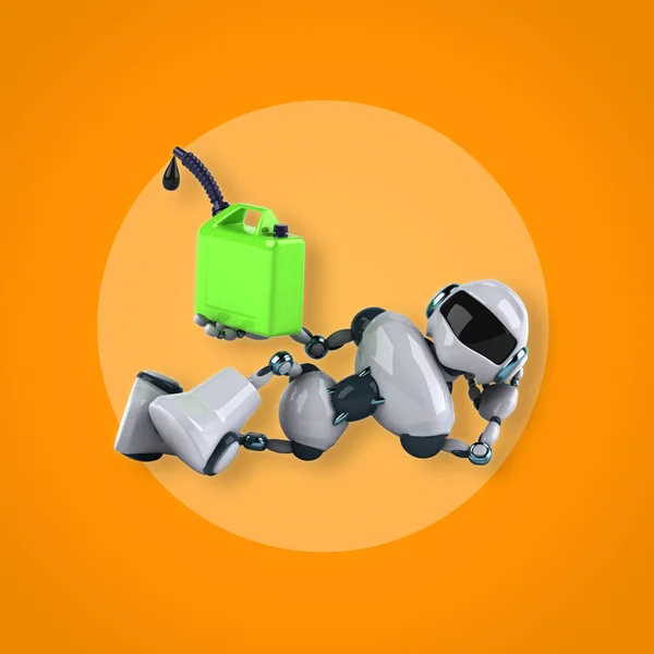 Roliga tecknade robot — Stockfoto