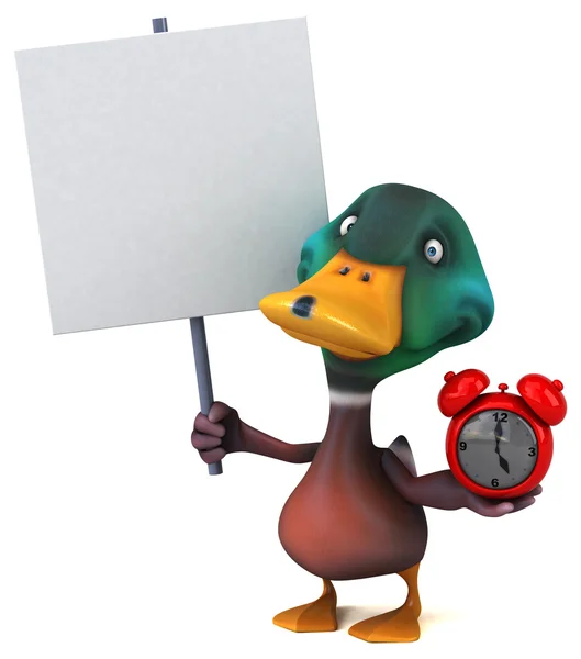 Fun cartoon Duck — Stock Photo, Image