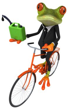 Eğlenceli çizgi film kurbağa