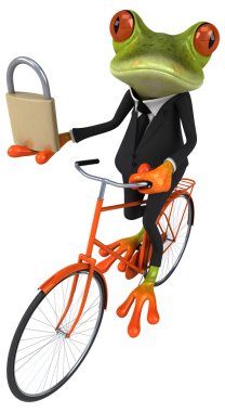 Eğlenceli çizgi film kurbağa