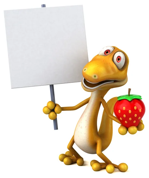 Fun cartoon lizard — Stock Photo, Image