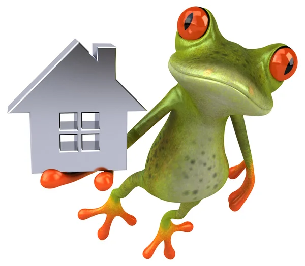 Spaß Cartoon-Frosch — Stockfoto