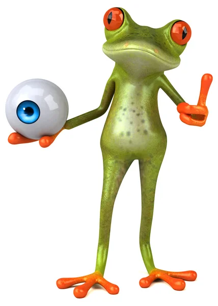 Fun cartoon frog — Stock Photo, Image