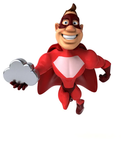 Fun cartoon superhero — Stock Photo, Image