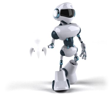 Eğlenceli çizgi film robot