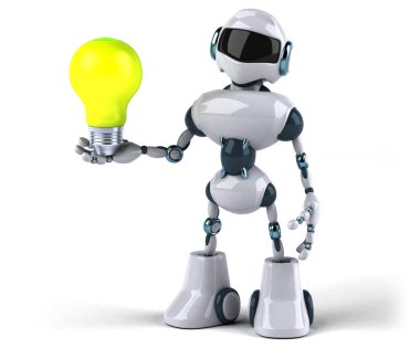 Eğlenceli çizgi film robot