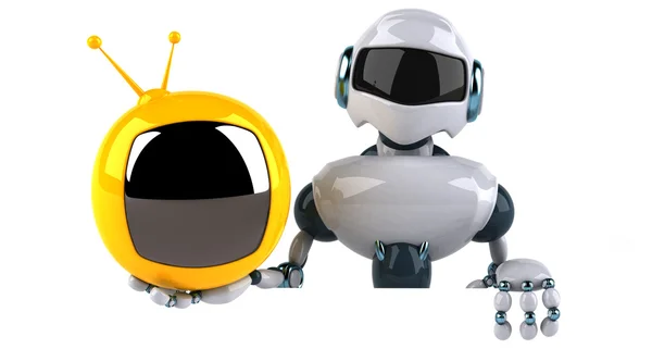 Leuke cartoon robot — Stockfoto