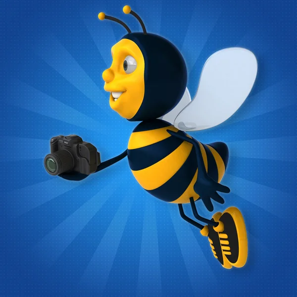 Amusant abeille dessin animé — Photo