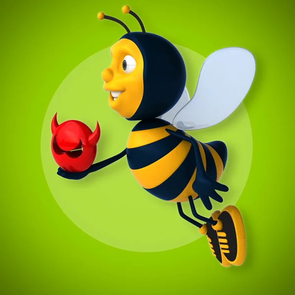 Fun cartoon bee — Stock Photo, Image