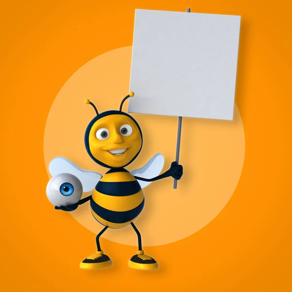 Leuke cartoon bee — Stockfoto