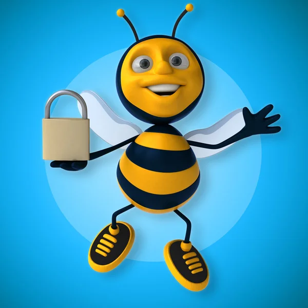 Fun cartoon bee — Stock Photo, Image