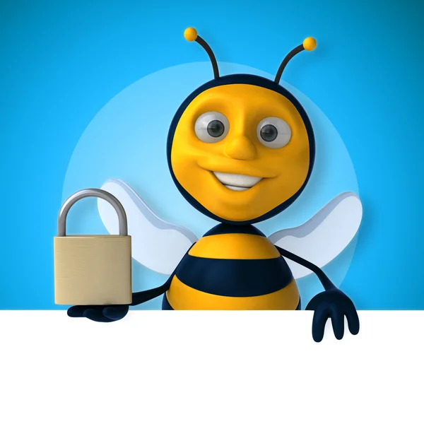 Fun cartoon bee — Stock Photo, Image