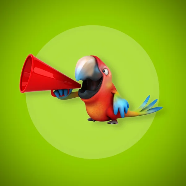 Leuke cartoon parrot — Stockfoto