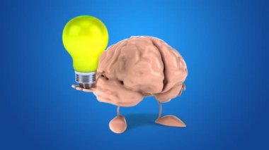 Eğlenceli çizgi film beyin