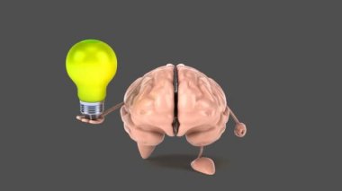 Eğlenceli çizgi film beyin