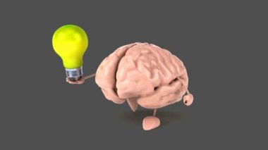 Eğlenceli çizgi film beyin