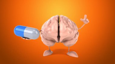 Eğlenceli çizgi film beyin