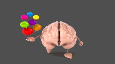 Eğlenceli çizgi film beyin