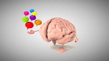 Eğlenceli çizgi film beyin