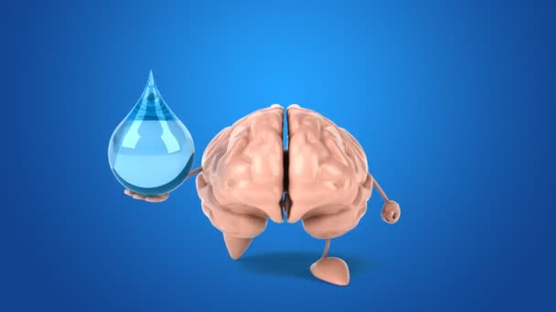 Amusant cerveau dessin animé 