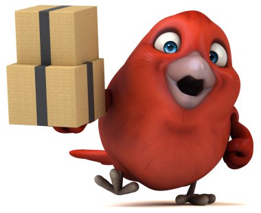 eğlenceli çizgi film kırmızı kuş