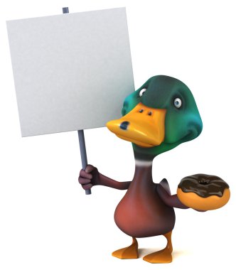 Eğlenceli çizgi film ördek